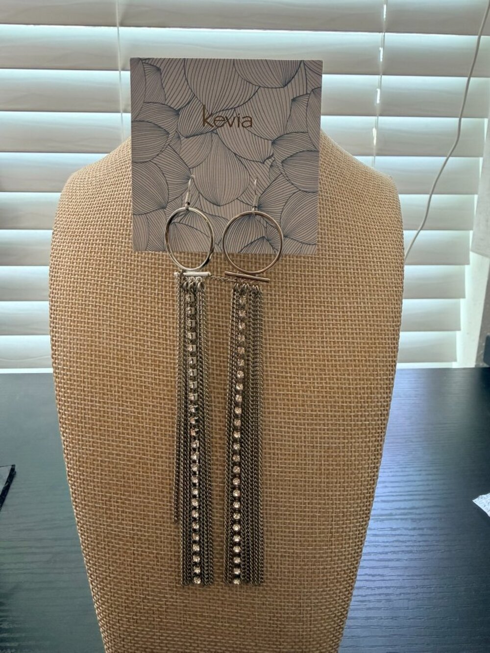 Silver Fringe Statement Earrings
